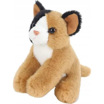 plyšák Plyšová Hračka Kočka sedící hnědá 13 cm