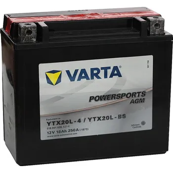 Motobaterie Varta 12V/18Ah (YTX20L-4/YTX20L-BS)-all TGB 425/525/550/1000, LINHAI 500, 550 (V518901026A514) V518901026A514