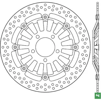 brzdový kotouč plovoucí, NEWFREN DF5202EF