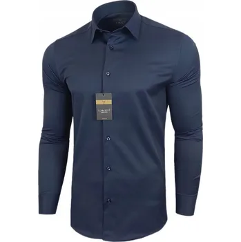 Pánská košile LAVIER pánská košile slim střih dlouhý rukáv bavlna velikost M