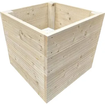 Vyvýšený záhon Vyvýšený záhon zahradní 55 x 55 x 50 cm Severské borovice/smrk (drážky)
