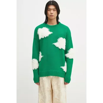 Dámský svetr Vlněný svetr Fiorucci Cloud Sweater, S, zelená, 77X