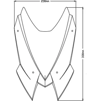 Plexi štít PUIG NEW. GEN SPORT 3864H kouřová 3864H