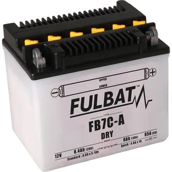 Motobaterie Konvenční motocyklová baterie FULBAT FB7C-A (YB7C-A ) Včetně balení kyseliny 550593