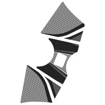 Ochranné nálepky na "brýle" PUIG RADIKAL 6958U šedá HONDA VFR 1200 F 2010-2016