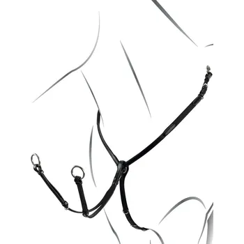 Martingal Poprsník s martingalem Equestro Nolwenn, Full, černá