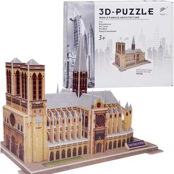 3D puzzle JOKOMISIADA 3D puzzle Katedrála Notre Dame, Paříž 77 dílků