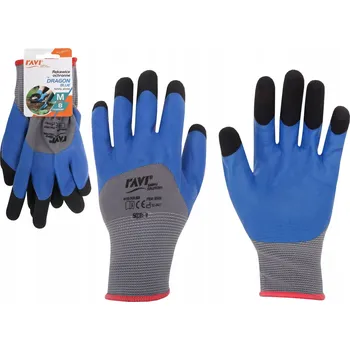 Pracovní rukavice Rukavice Ravi DRAGON BLUE velikost 8 - M 1 pár