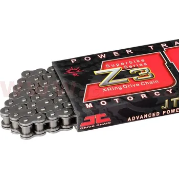 Řetězová sada pro motocykl řetěz 530Z3, JT CHAINS (x-kroužek, barva černá, 102 článků vč. nýtovací spojky) YAMAHA RD 500 LC 1984-1985