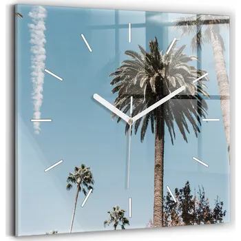 Hodiny Nástěnné hodiny Wallfluent zelené 30 cm