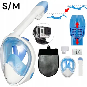 Potápěčská maska Potápěčské Brýle na potápění, šnorchlování a PLAVÁNÍ CELO OBLIČEJOVÁ / celotvářová potápěčské brýle S/M