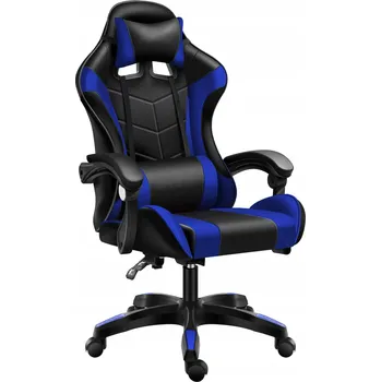 Herní židle Herní křeslo GAME EXTREME FG-006A umělá kůže černo-modré