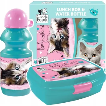 Svačinový box Sada lahev na pití Derform 330 ml a svačinový box