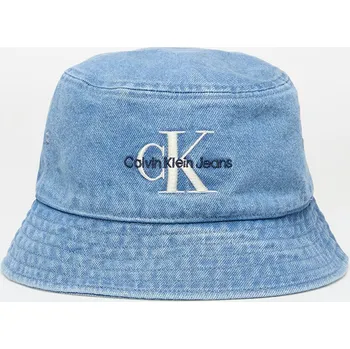 Klobouk Klobouk Calvin Klein Jeans Mono Logo Denim Bucket Hat Blue Universal