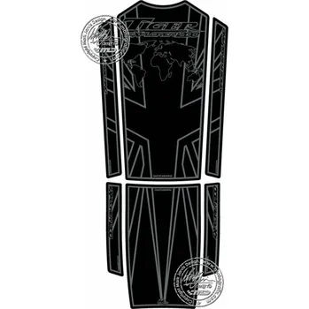 MOTOGRAFIX Podložka pod nádrž 5ks černá/šedá Triumph Tiger 1200 Explorer TT019KA