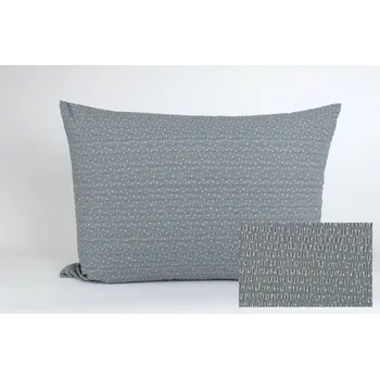 Povlečení Povlak na polštář 70x90 - krep - drobná kytička na šedé