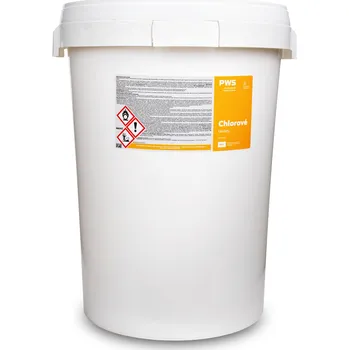 Bazénová chemie PWS - Professional Water System Chlorové tablety pomalurozpustné 200g 30kg ADR