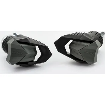 Pádové protektory rámu PUIG R19 7707N černý s šedou gumou BMW F 800 R 2015-2019