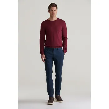 Pánské kalhoty KALHOTY GANT SLIM CHINOS MARINE