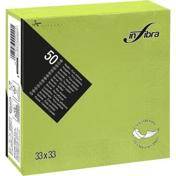 Papírový ubrousek Celtex Papírové ubrousky INFIBRA New Soft-touch 2vrstvy 33x33cm limetka - 50ks