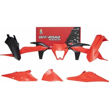 sada plastů KTM, RTECH (oranžovo-černá, 6 dílů, vč. L krytu vzduch filtru) KTM EXC-F 500 2020-2020