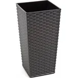 LAMELA, květináč FINEZIA RATAN 250 x 250 mm, grafitový