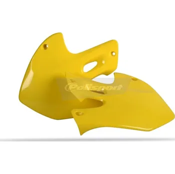 Spoilery chladiče POLISPORT 8412100001 (pár) žlutá SUZUKI RM 125 1999-2000