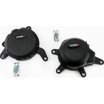 Ochranné kryty motoru PUIG 20141N černý zahrnuje pravý a levý kryt KTM Duke 390 2016-2019