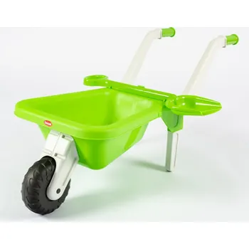 Hra na zahradu DOLONI Plastové kolečko s lopatkou - zelené