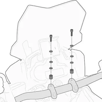 montážní sada, KAPPA (pro přídavnou hrazdičku) YAMAHA Tracer 900 /GT ABS 2018-2019