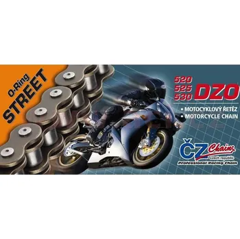 Řetězová sada pro motocykl řetěz 525DZO, ČZ - ČR (barva černá, 116 článků vč. nýtovací spojky RIVET) DUCATI Sport 750 1988-1988
