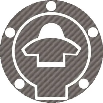 Ochranné nálepky na víčko nádrže PUIG X-TREME 8413C karbonový vzhled YAMAHA YZF-R3 2015-2018