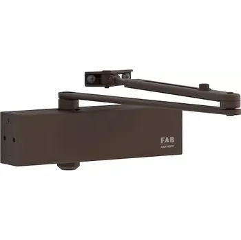 Zavírač dveří Dveřní zavírač Assa Abloy SMART Plus s krytem hnědý