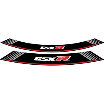 Linka na ráfek PUIG GSXR 5525P stříbrná linky na ráfek - sada 8ks SUZUKI GSX-R 600 1996-2017