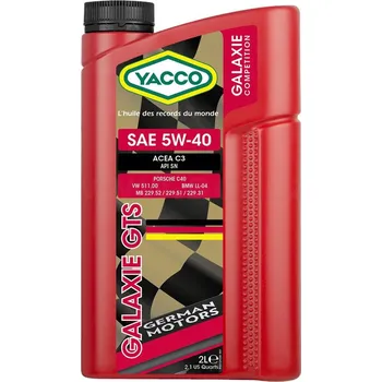 Motorový olej YACCO GALAXIE GTS 5W40, 1 L 31241