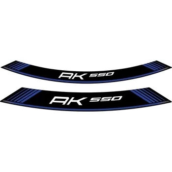 Linka na ráfek PUIG AK550 9630A modrá linky na ráfek - sada 8ks KYMCO AK 550 2017-2019