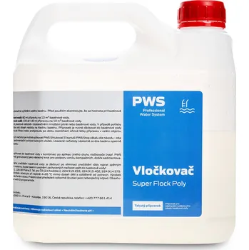 Bazénová chemie PWS - Professional Water System Vločkovač Super Flock Poly 2l