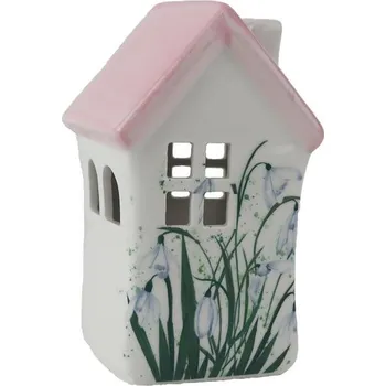 Vánoční dekorace Dekorace domeček s LED osvětlením X6663