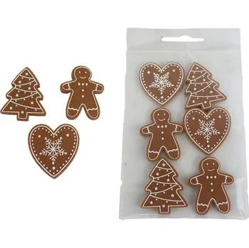 Vánoční dekorace Vánoční přízdoby, 6 ks X5996