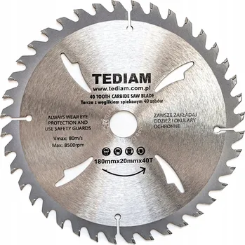 Pilový kotouč Vidiový kotouč s vidiovými zuby na dřevo 185 x 20 x 60z TEDIAM VÝKONNÁ