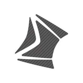 Ochranné nálepky na "brýle" PUIG X-TREME 9433C karbonový vzhled SUZUKI GSX-S 750 2017-2018