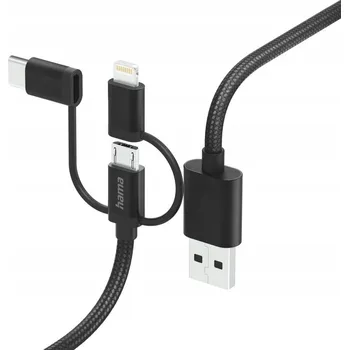 Datový kabel Hama ADAPTÉR kabel micro USB / USB-C / Lightning