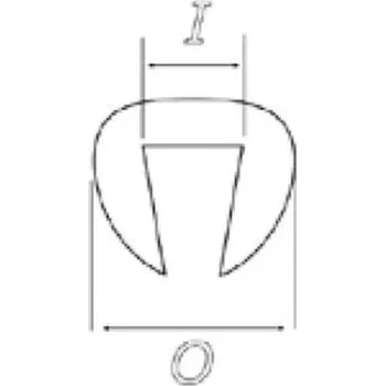Okrajová lišta PUIG 5843W průhledná nt:((O x I: 6,2 x 3,6)) 5843W