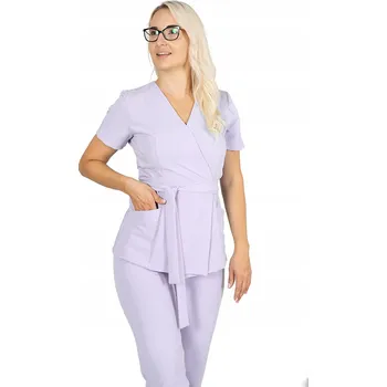 Dámská halenka Elastická zdravotnická tunika zavinovací střih s viskózou CARMEN LILA vel. 42