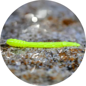 Umělá nástraha RedBass Gumová Nástraha Micro Tail Signal Yellow UV COLOR - XS 35 mm