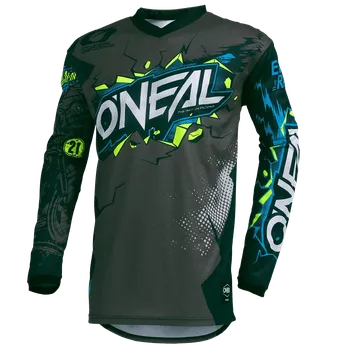 Moto dres a Dětský motokrosový / enduro dres ONEAL ELEMENT VILLAIN barva šedá/multi color VELIKOST XL (pohodlný volný střih pro maximální volnost pohybu)