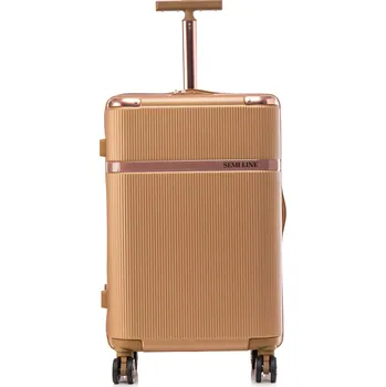 Střední kufr 60 litrů Semi Line T5667-3 Golden