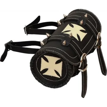 Zavazadlo na motocykl Kožená moto rolka White Cross s ostny