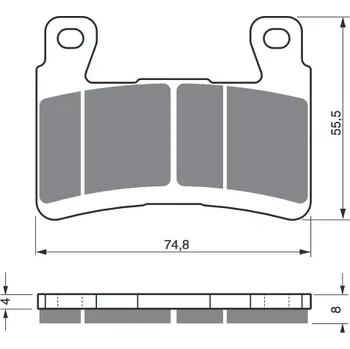 Brzda pro motocykl Sada těsnění brzdového třmenu TOURMAX OST 0126 HONDA VFR 800 (ABS) 1998-2001