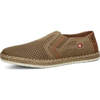 Pánské polobotky Rieker pánské komfortní polobotky - béžovo hnedé